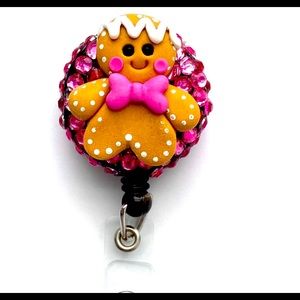 Handmade gingerbread badge